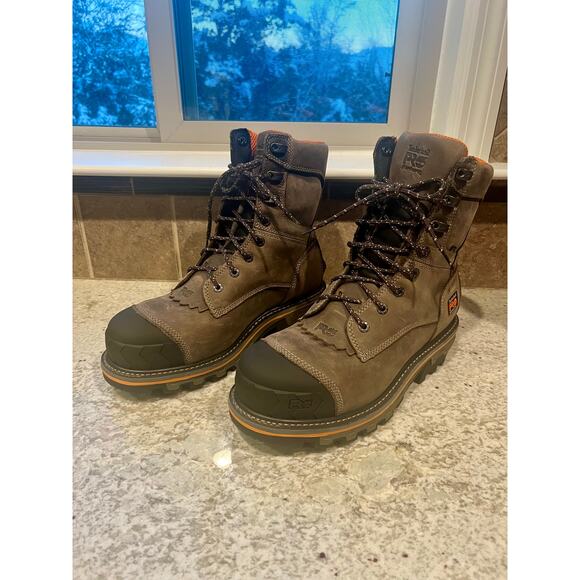 Timberland PRO Boondock HD, Men's, Brown, Comp Toe, EH, WP, 8 Inch Men's 11M NEW - Picture 3 of 8
